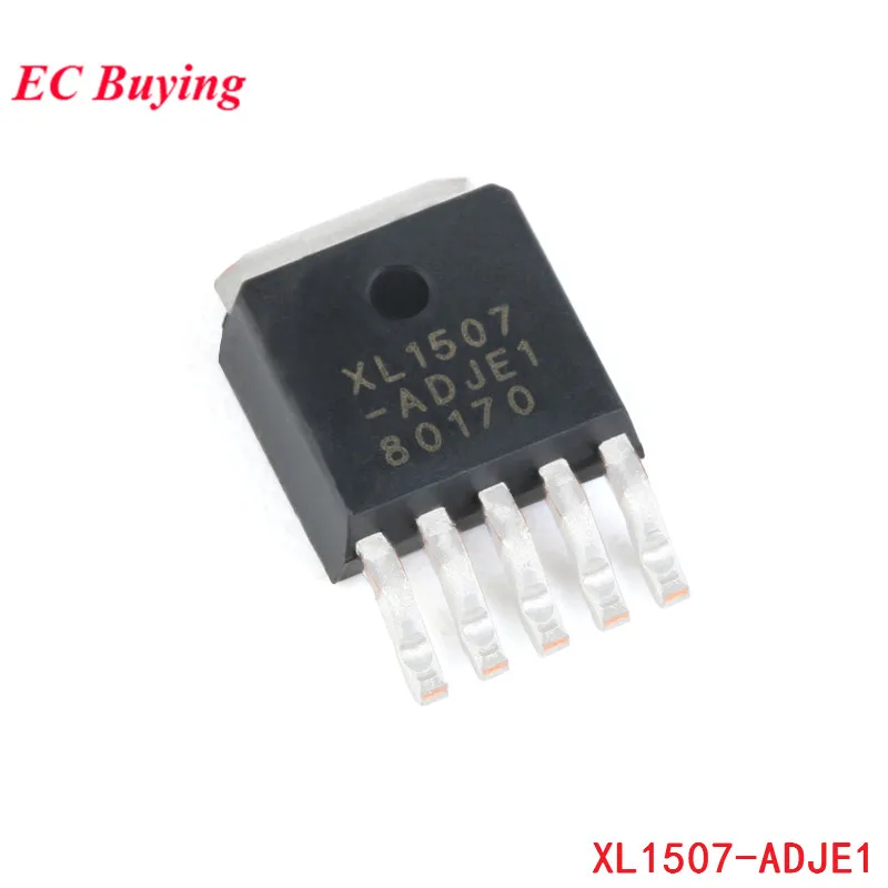 10pcs SMD XL1507 XL1507-ADJE1 TO252-5 3A 150khz Buck Step Down DC Power Converter Regulator IC Chip Integrated Circuit Original