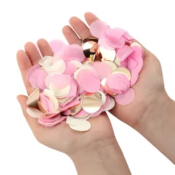 1000pcs/bag paper Confetti Mix Color for wedding birthday party decoration round Tissue for clear balloons 2.5cm