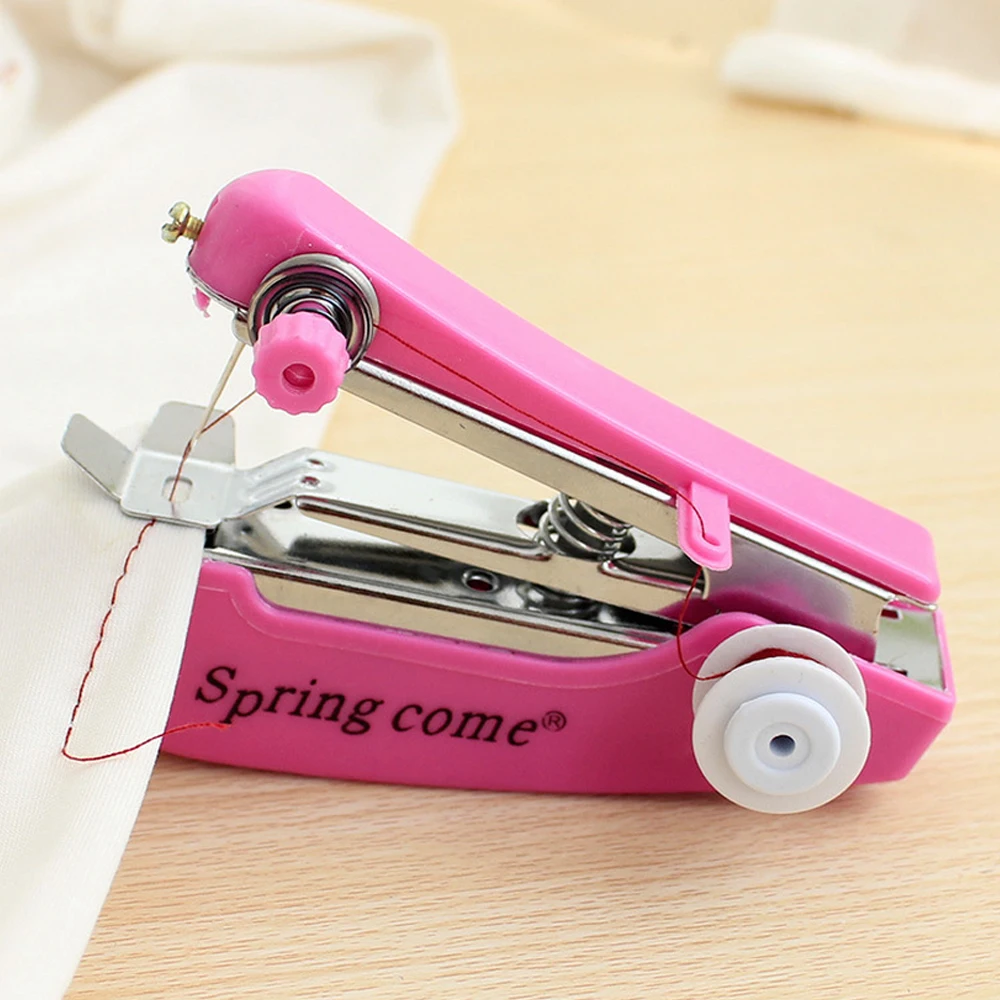 High Quality Useful Portable Stitching Wireless Mini Hand-Held Apparel Fabrics Sewing Machine RX104