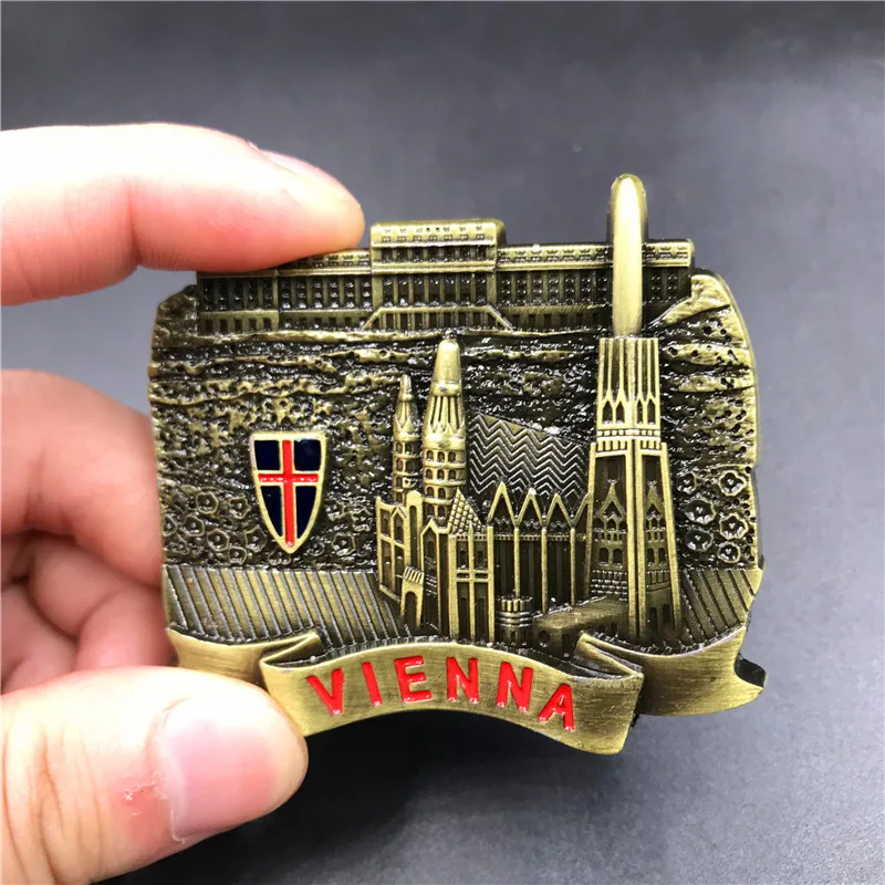 Metal premium 3D stereo refrigerator sticker fridge magnet souvenir Tourist souvenir attractions Home kitchen decoration