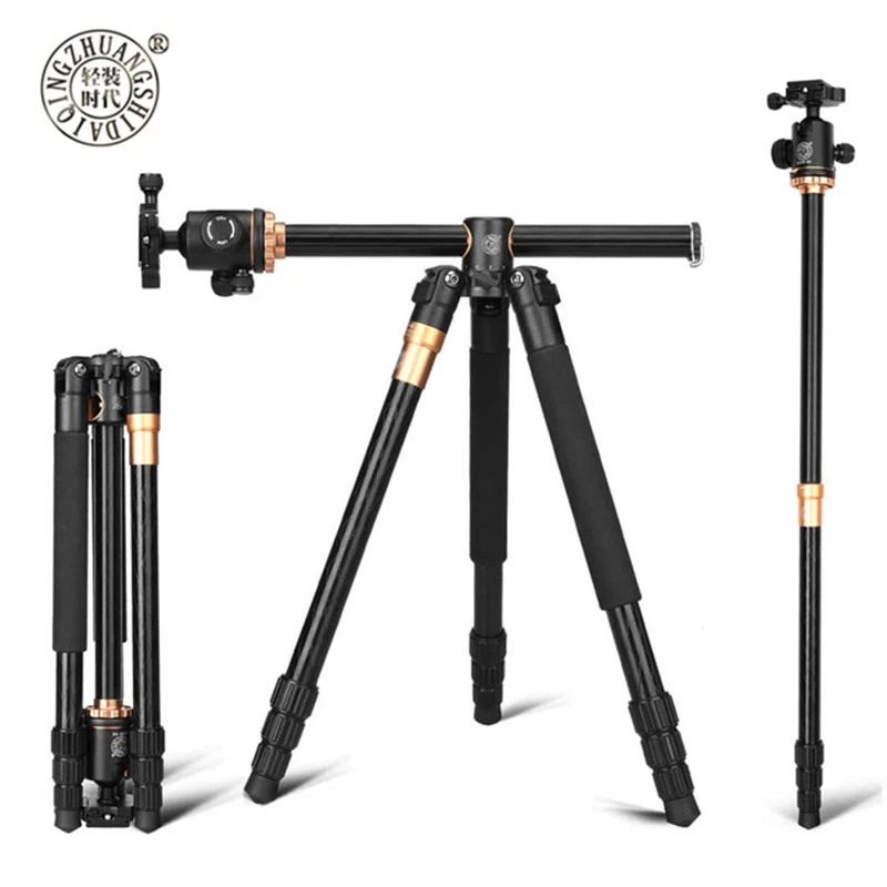 QZSD Q999H Portable Monopod Professional Camera Tripods With 360 Degree Ball Head Quick for Canon Nikon Sony DSLR Cameras DV