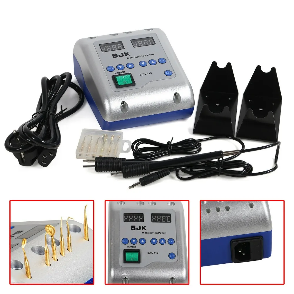 Dental Lab Electric Waxer Carving Knife Machine Contain 6 Wax Tips+2 Pens/Pot Hot Sale A & B TYPE