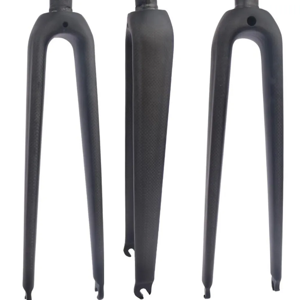 new arrive no logo glossy matt    3K  carbon fiber road bike fork/carbon fibre forks/carbon fork road bike forks 28.6 mm 360g