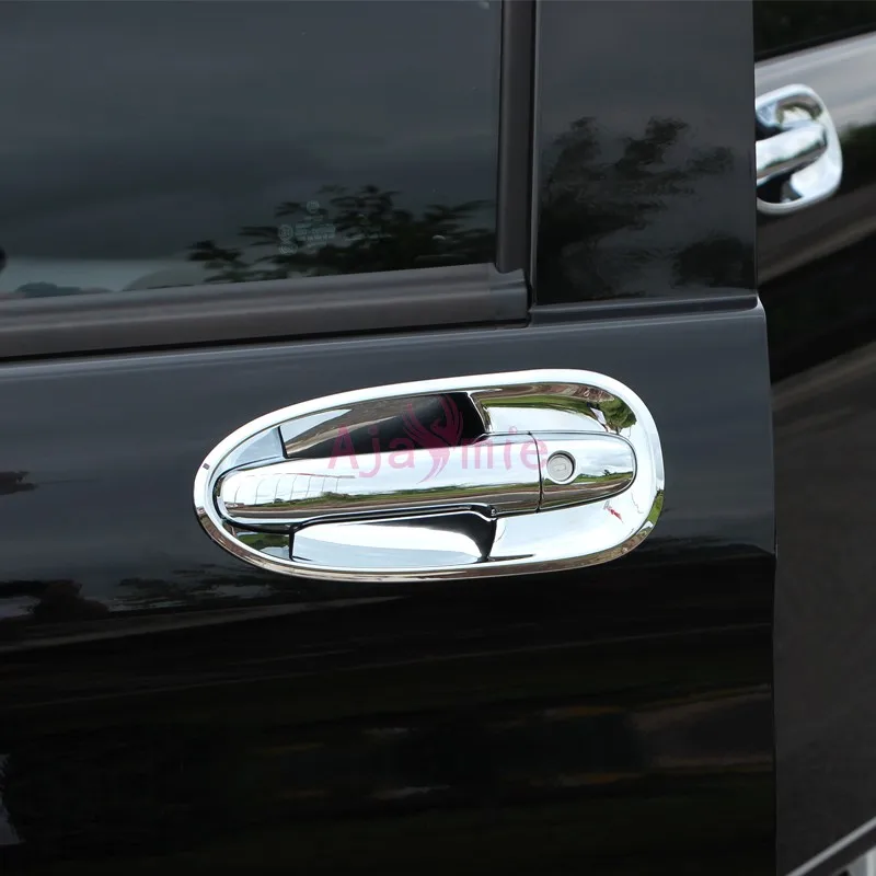 Chrome Car Styling 2014-2018 Door Handle Cover and Bowl Insert Trim Plate For Mercedes Benz Vito V Class V260 W447 Accessories