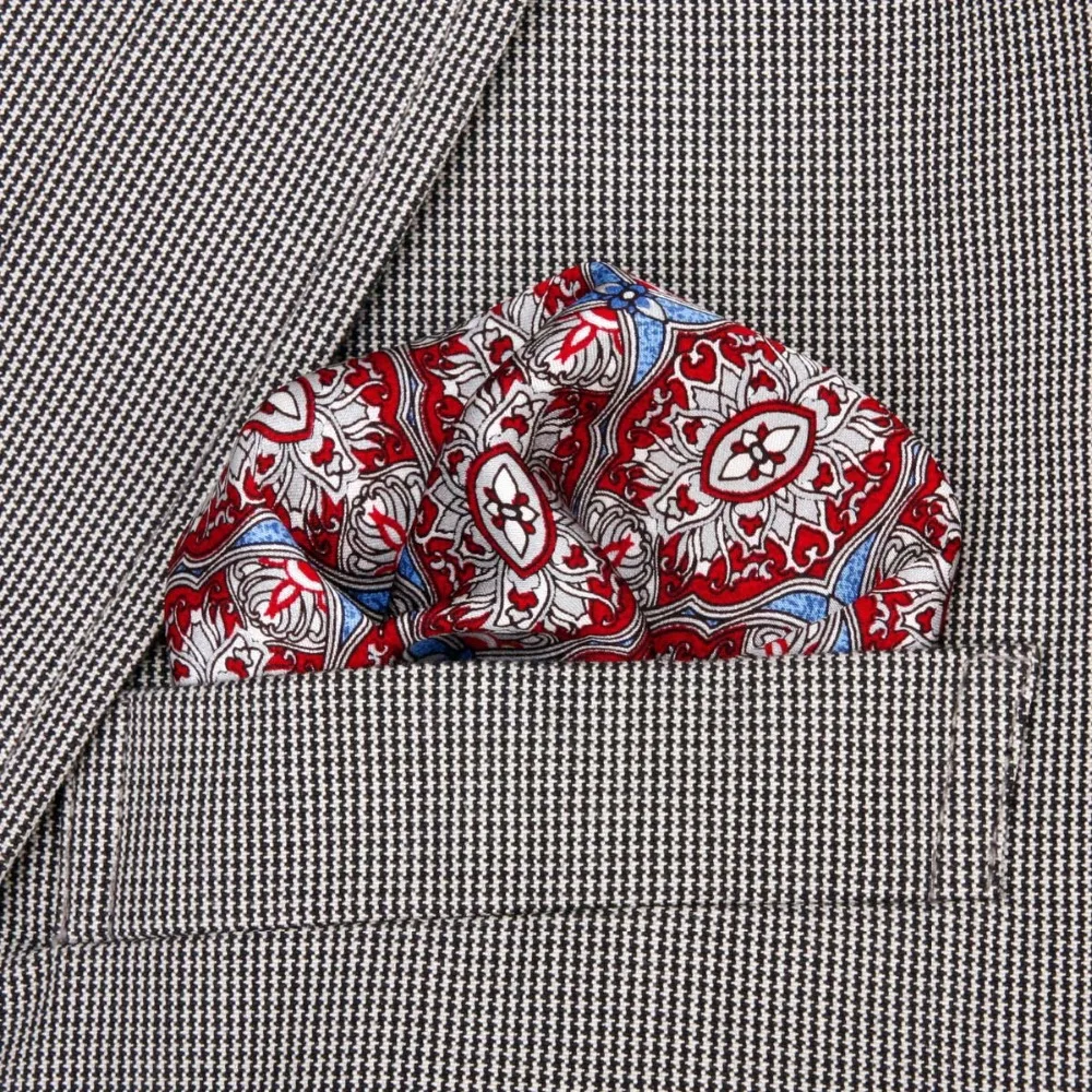 2020 Spring High Quality 100% Natural Silk Hand Roll Pocket Handkerchief Luxury Pocket Square