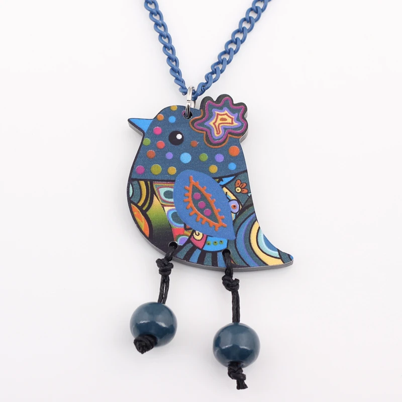 Birds necklace five colors unique design for girls women 2016 news cute lovely  pendant animal shape free shipping