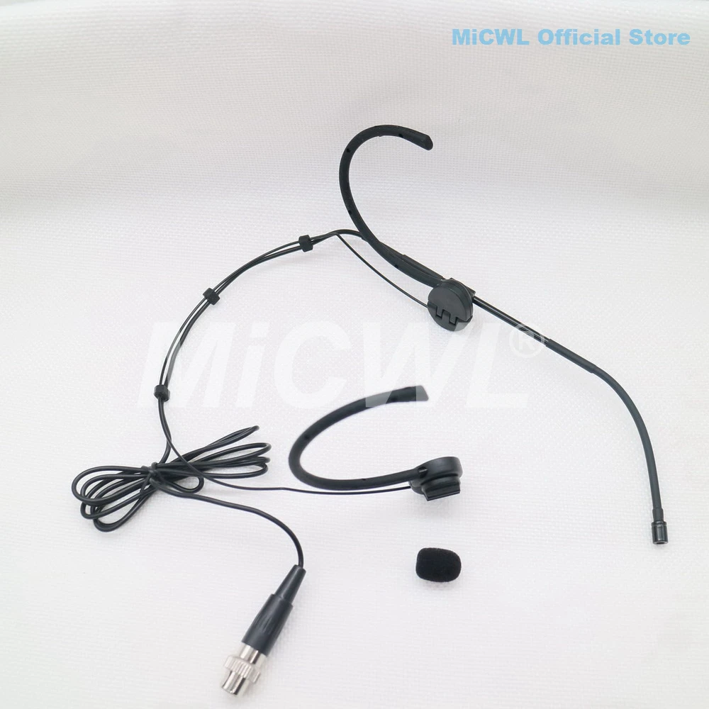 Headworn Microphone For MiPro ACT 68T 70T 72T 80T Foldable Earset Headset Mic Wireless BeltPack Transmitter MiCWL E6i