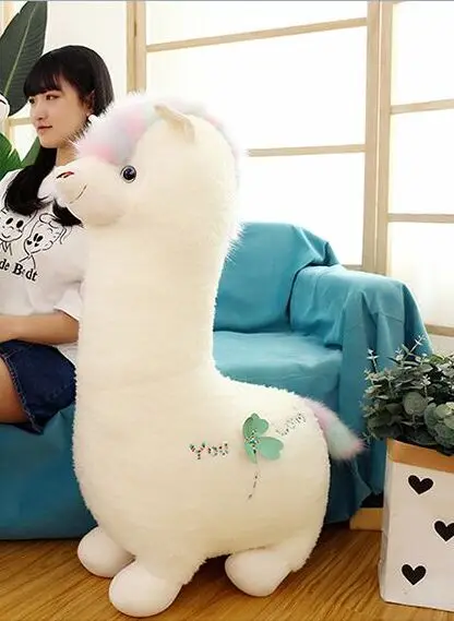 huge 100cm white alpaca sheep plush toy love alpaca soft doll hugging pillow birthday gift w2124