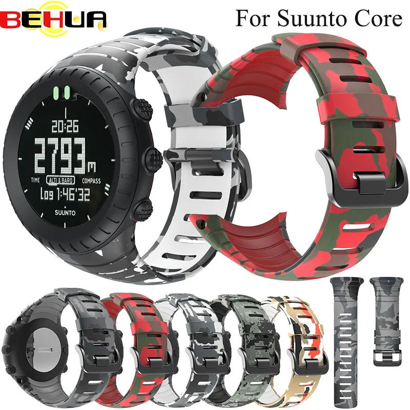 Bracelet outdoors Sports Silicone watch strap For Suunto Core watchband Smart watch Replacement Strap band Wristband Accessories