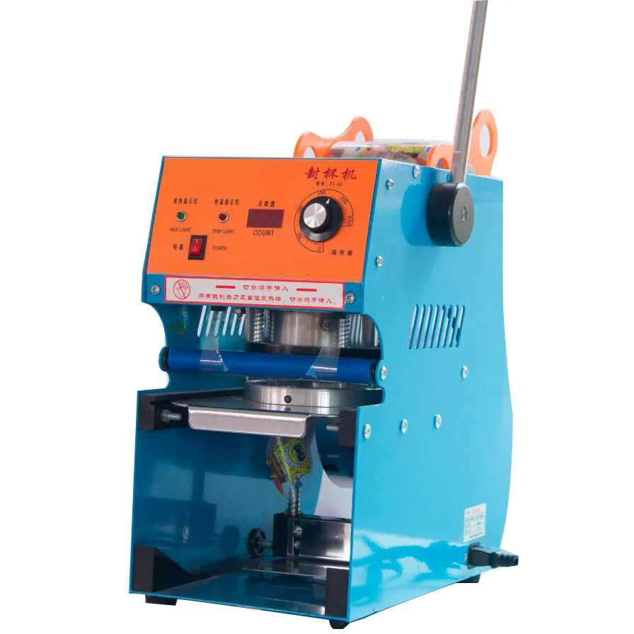 

75mm / 95mm / 90mm Manual Plastic Cup Sealer Sealing Machine 110v / 60hz 220v 50hz Cup Sealer