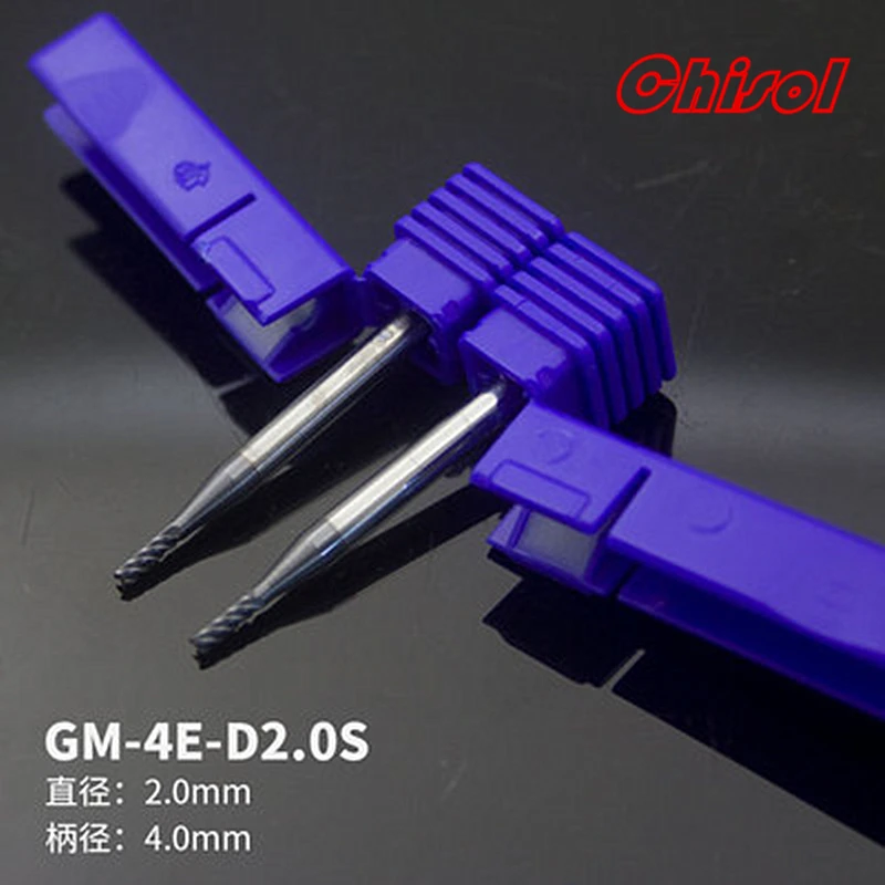 送料無料オリジナルタングステン超硬エンドミルGM-4E-D2.0S GM-4E-D3.0超硬ソリッド4フルートエンドミルカッター