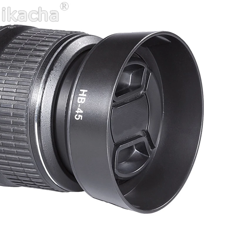 2021 HB-45 Camera Lens Hood Replace HB45 fits for Nikon AF-S DX 18-55mm f/3.5-5.6G Lens