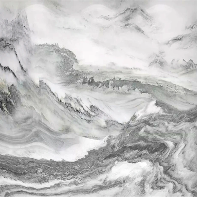 Decorative wallpaper Ink landscape marble background wall painting