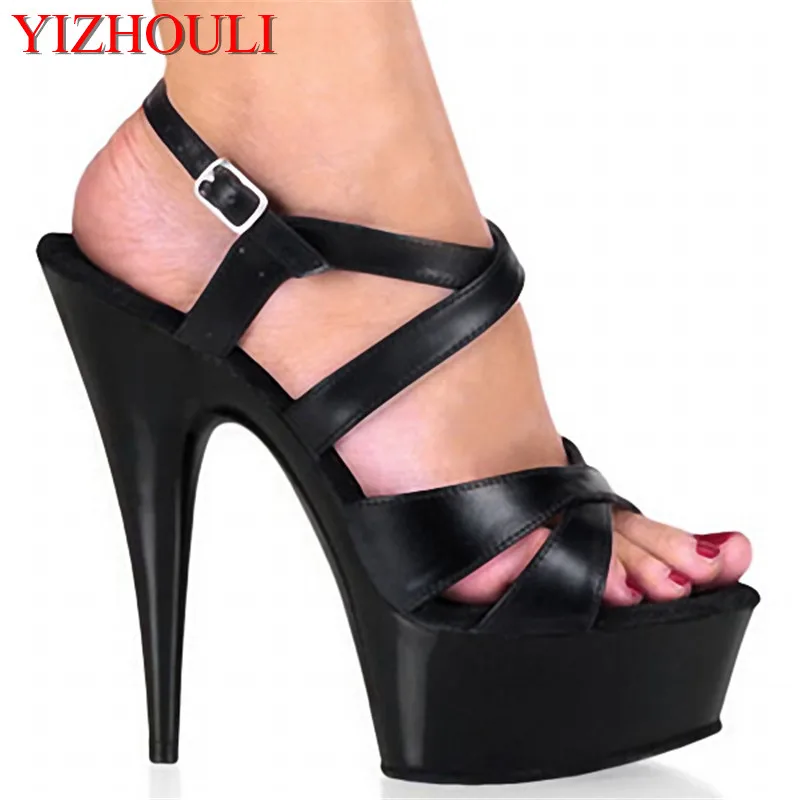 

15 cm high hollow out sandals Noble joker slipper marriage models show stage show the shoes