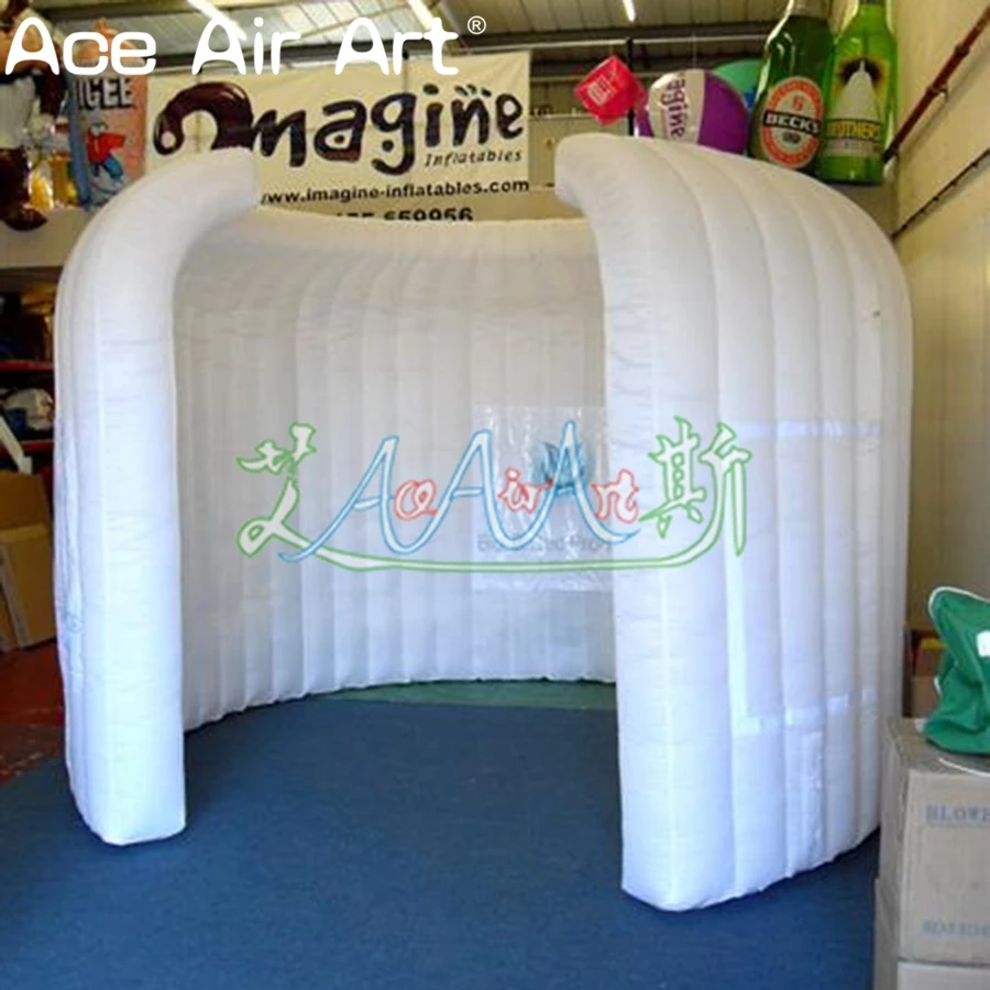 

White Round Inflatable Office Tent Structure/Pod for Decorations or Meeting Rooms