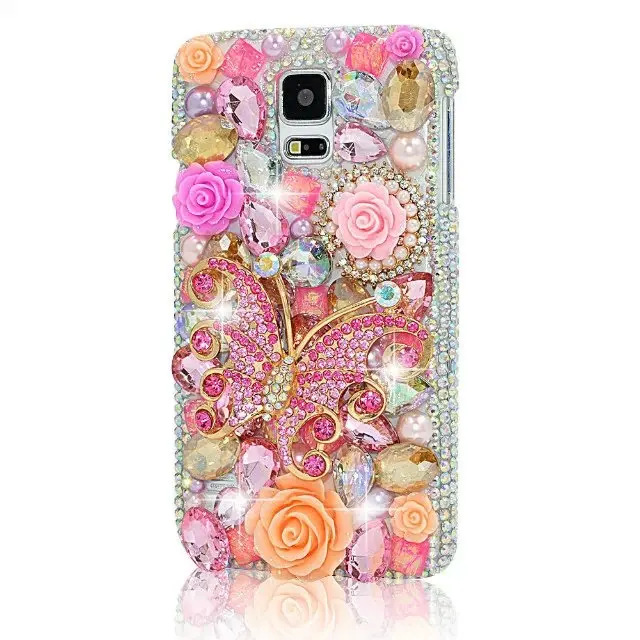 Diamond Rhinestone Case For iPhone 16 Pro Max 15 Plus 14 13 12 11 Samsung Galaxy S24 S23 S22 Ultra S21 FE Cover Phone Shell Bag