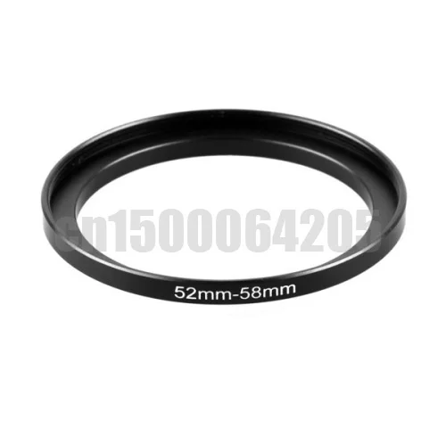 10 pezzi in metallo 52mm-58mm Step Up Filter Lens Ring Adapter 52-58mm 52 a 58 passo