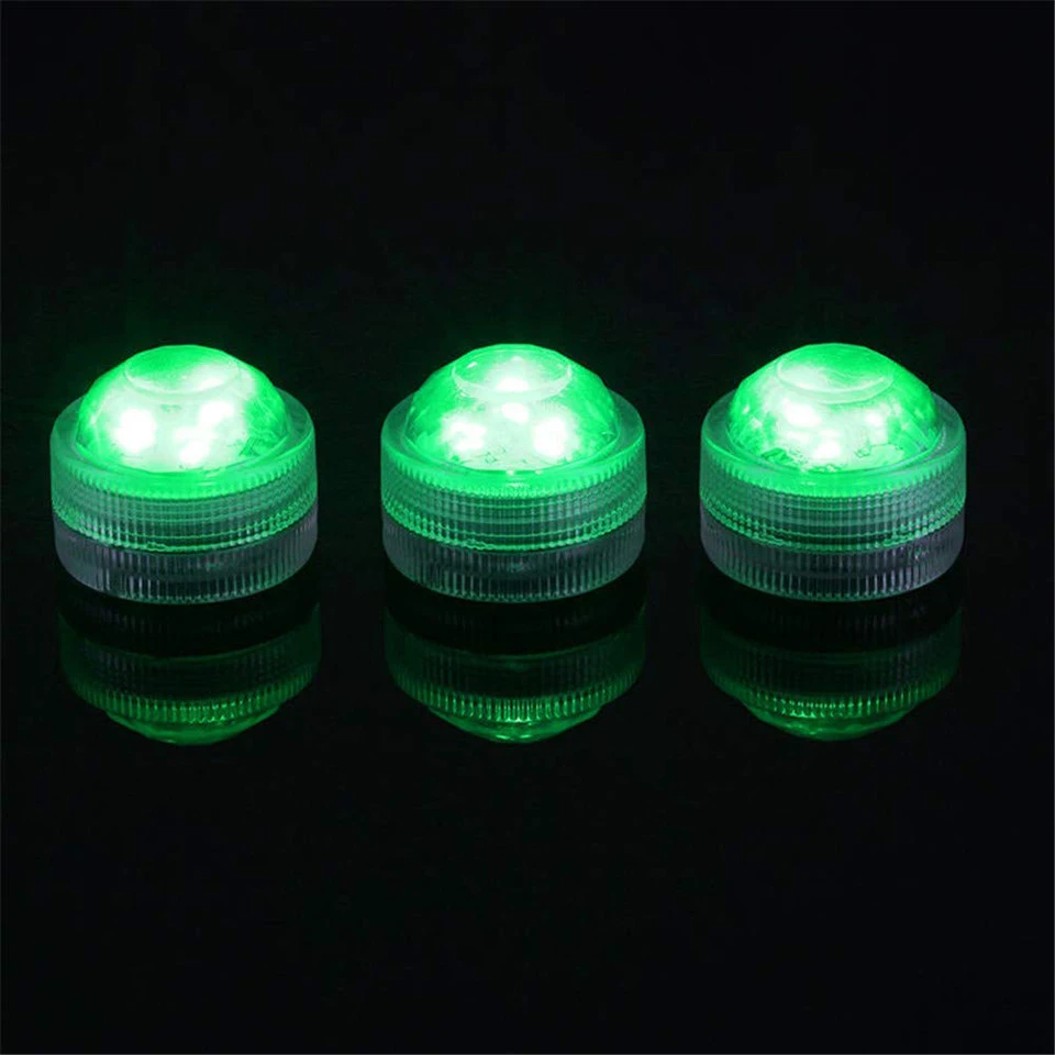 IP65 Waterproof Submersible LED Underwater Light Battery Operated RGB Night Light For Fish Tank Swimming Pool Wedding Party Lamp