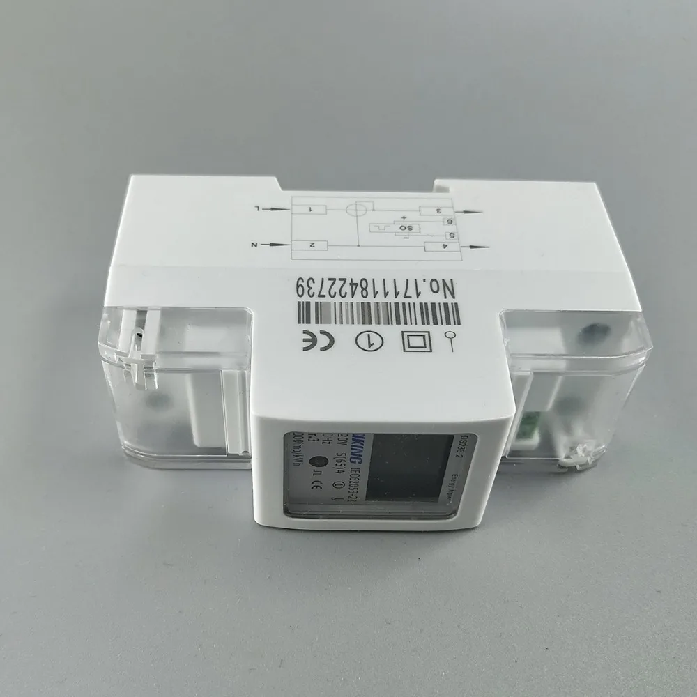 5(65)A 120V 60HZ DDS238-2 Single phase Din rail KWH Watt hour din-rail energy meter LCD