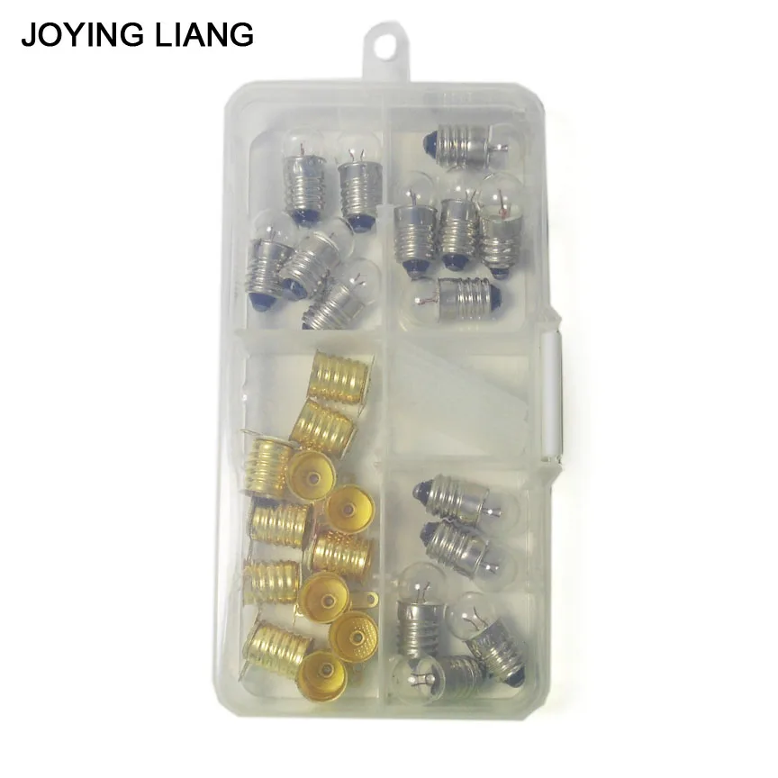 

JOYING LIANG Mixed PACK 1.5V /2.5V / 3.8V 0.3A Light Beads Student Physical Electric Experiment Mini Lamp Small Bulb + Holder