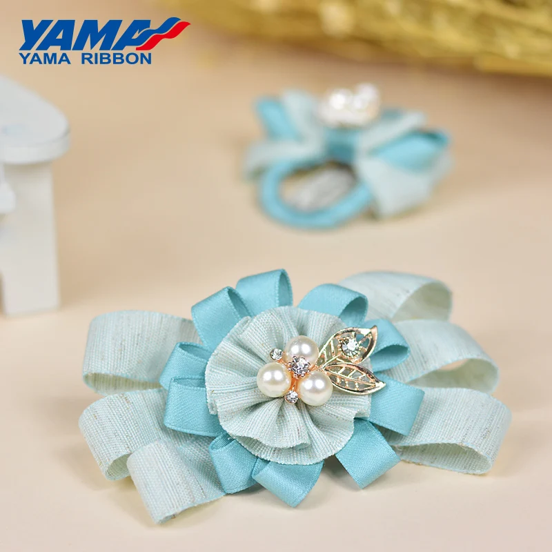 YAMA-Nylon Cotton Ribbon for Gift, Elastic Ribbon, Hand Made, Craft Gift, 50Yards, 9mm, 16mm, 25mm, 38mm, 3/8 \