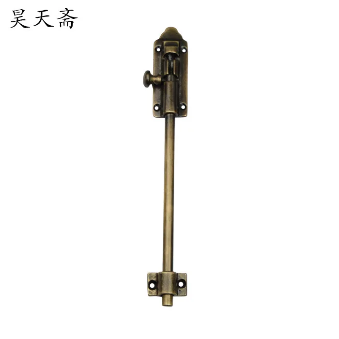 

[Haotian vegetarian] Chinese antique copper door door latch bolt copper live classical HTH-123 inserted