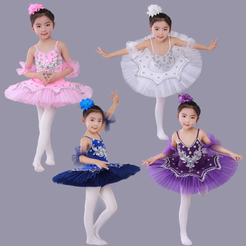 Children's Ballet Skullwear Swan Ballet Dance Dress Performance Dress Princess Pengpeng Skirt Ballet Dress Dance Wear for Girls