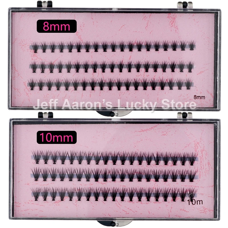 L1620 8MM 10MM 12MM 14MM Individual False Eyelashes Black Curled Fake Eye Lashes Makeup Eyelash Extension Tool