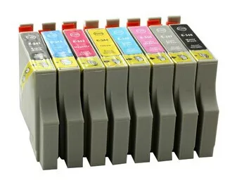 INK WAY T0341 T0342 T0343 T0344 T0345 T0346 T0347 T0348 chipped compatible ink cartridges  for stylus photo R2100 R2200