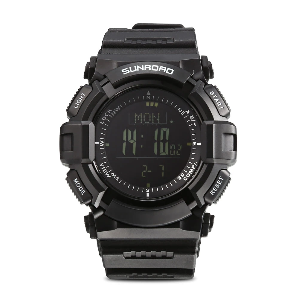 SUNROAD FR823B Men Multifunctional Outdoor Sports Electronic Wrist Watch