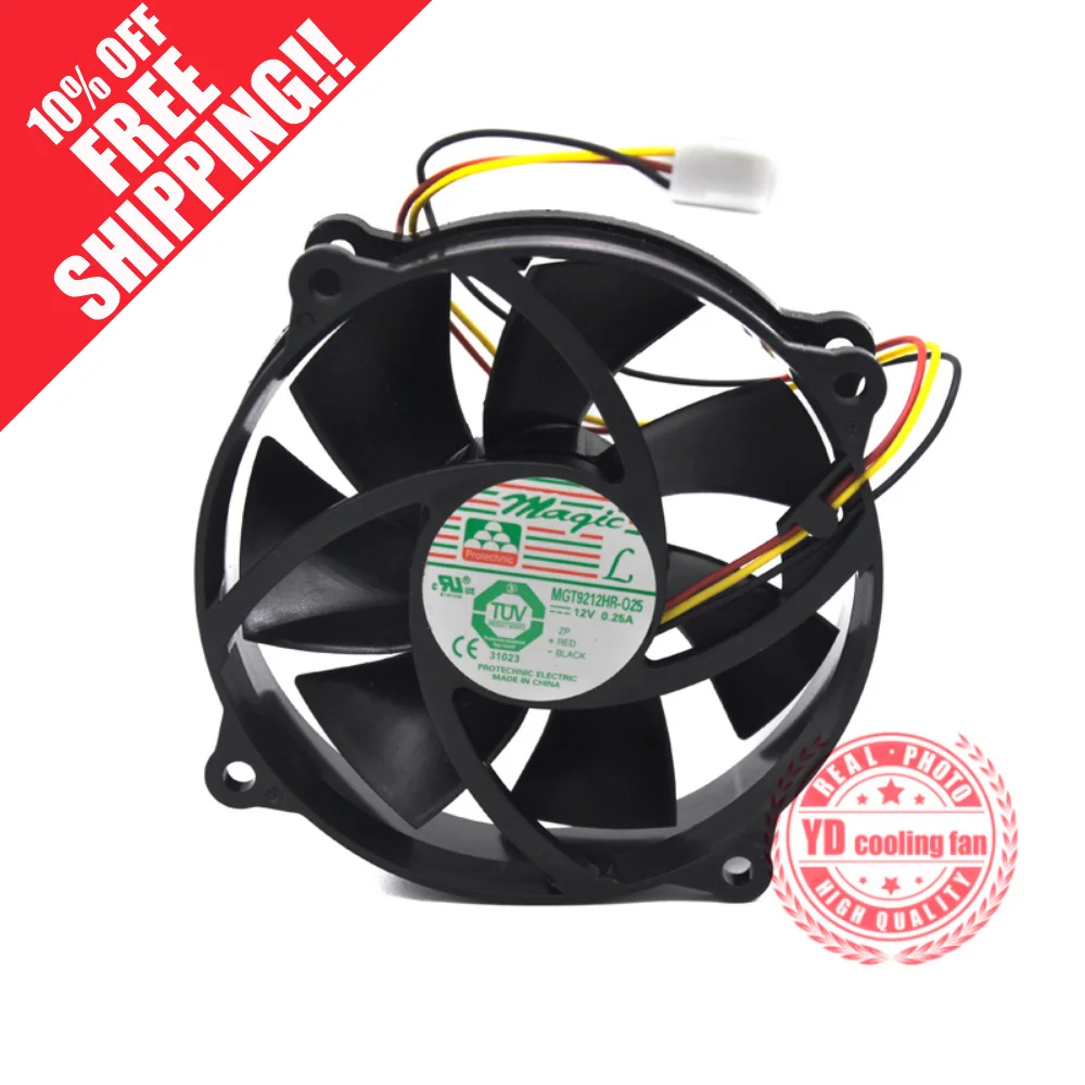 

NEW FOR MAGIC Protechnic MGT9212UR-W25 9225 8cm 4PIN cooling fan