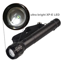 TOPCOM Photo Lantern Matt Black Zoom High Power LED Metal Reflector 2D 3D Cell Battery Flashlight Torch