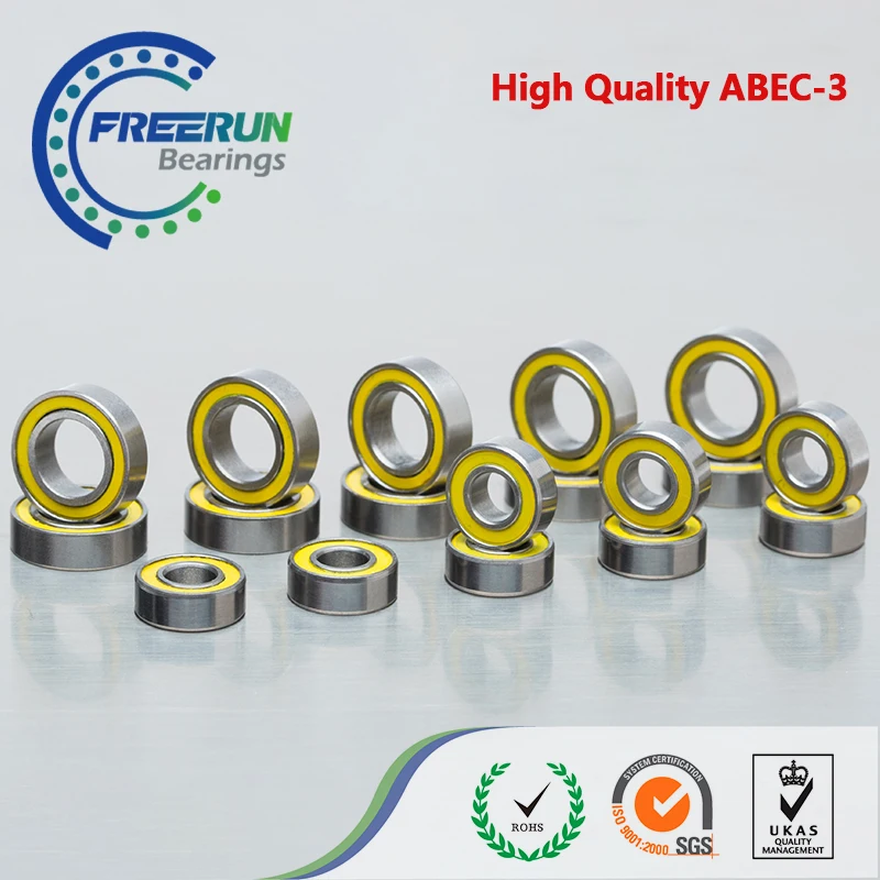 

ABEC 3 Yellow Rubber Small Bearings for TAMIYA(CAR) TT-01E with steering Rc Racing Car Bearing