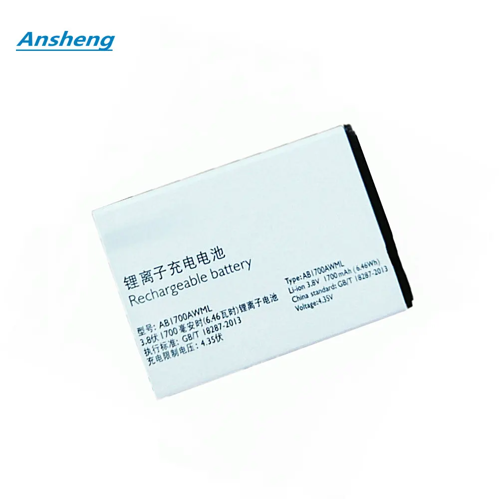 High Quality 1700mAh AB1700AWML Battery For Philips Xenium S388 CST388 Smartphone