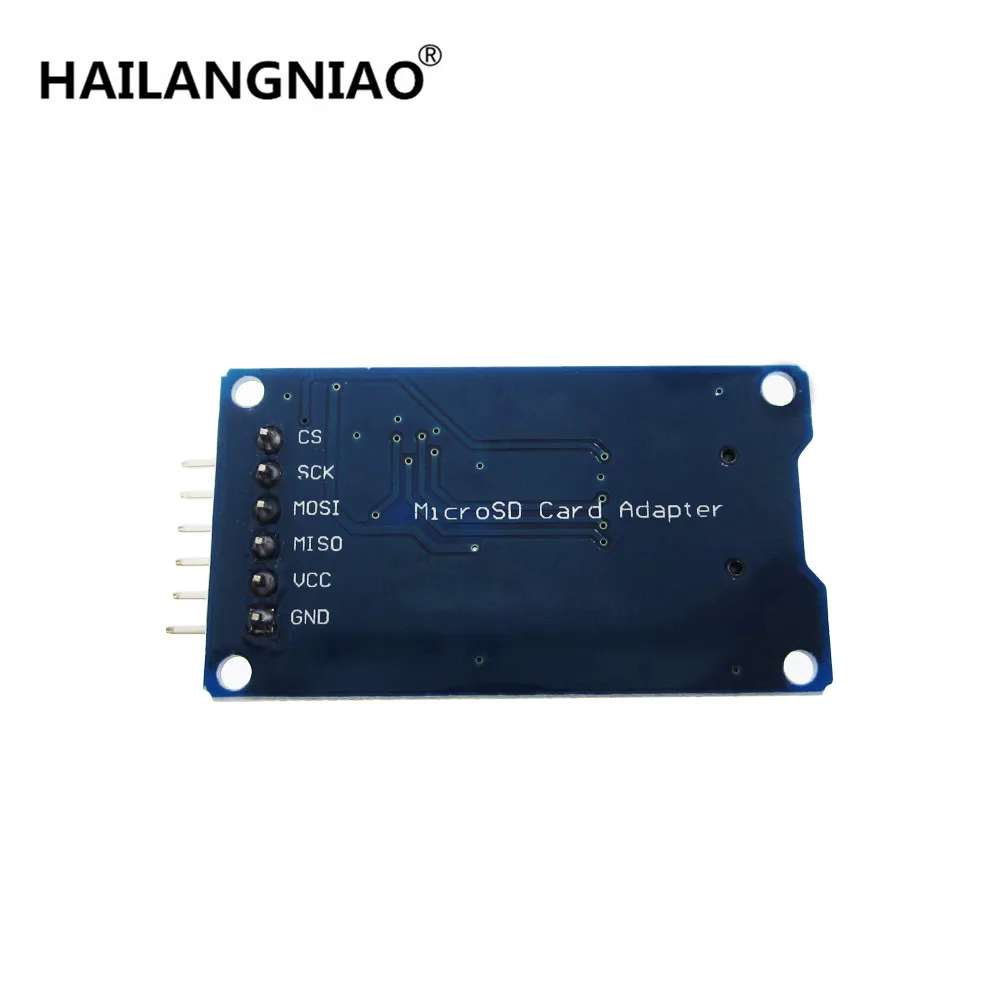 Модуль считывания карт Micro SD mini TF, интерфейсы SPI с чипом преобразователя уровня