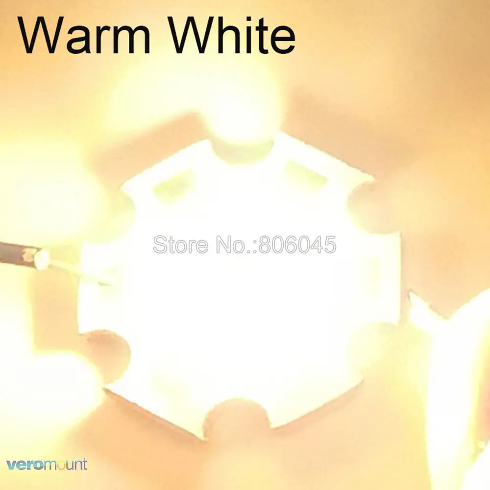 High Power LED Emitter, Cool White, Branco Neutro, Warm White, 6V, 12V, 16mm, 20mm, Copper PCB, Original, XHP50, XHP50.2, XHP70, XHP70.2