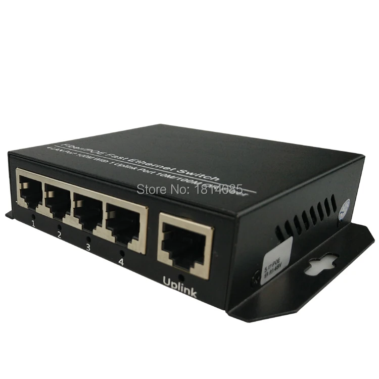 4-port 10 / 100M PoE Switch network of compatible network cameras and wireless AP power IEEE 802.3af(15.4W)