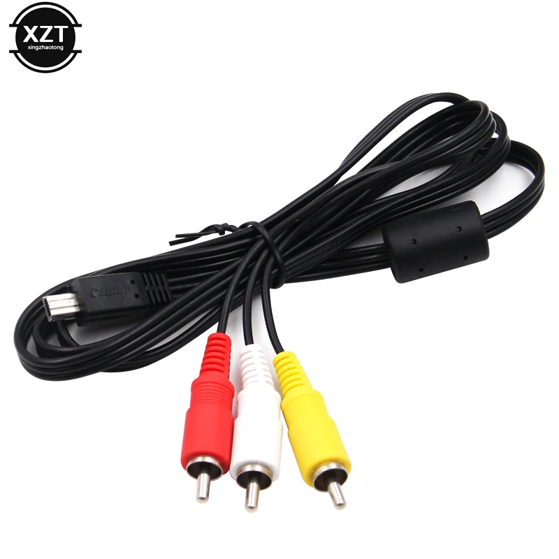 USB صغير إلى 3 RCA كابل AV كاميرا الصوت والفيديو لكانون EOS 5D2 5D مارك III 6D 7D 60D 70D 700D 760D G7X G1X DSLR كاميرا