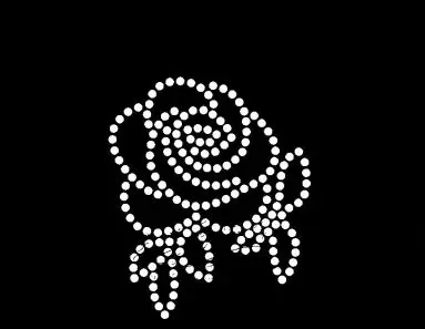 

6pc/lot rose hot fix rhinestone iron on motif fixing rhinestones hot fix rhinestone transfer motifs for shirt dress