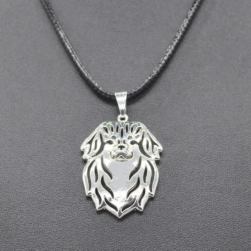 New Rope Chain Special Dog Pendant Necklaces Women's Tibetan Spaniel Jewelry Necklaces