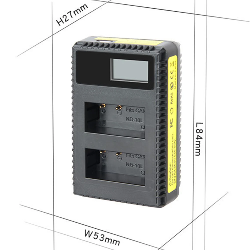 Imagem -04 - nb 10l Nb10l Recarregável da Bateria da Câmera Mais Carregador Usb Lcd para Canon G1x G15 G16 Sx40hs Sx50hs Sx60hs Sx40 Sx50 hs Pcs Nb10l