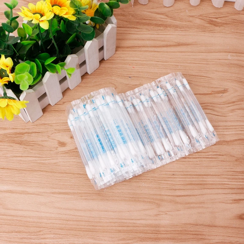 50pcs Disposable Medical Alcohol Stick Disinfected Cotton Swab Care Tool Aid Kit