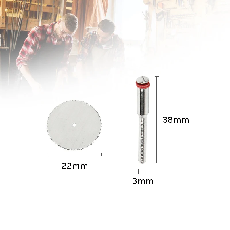 6PCS Wood Cutting Disc Dremel Rotary Tool Circular Saw Blade Dremel Cutting Tool For Woodworking Tool Dremel Accessories 5x22mm