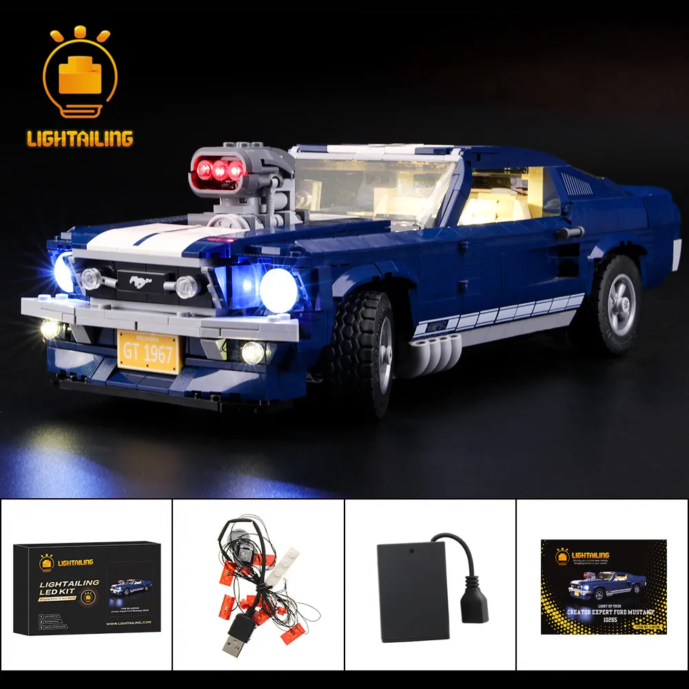 LIGHTAILING Led Light Kit for 10265 FordMustang Building Blocks Set (NOT Include the Model) Toys for Children