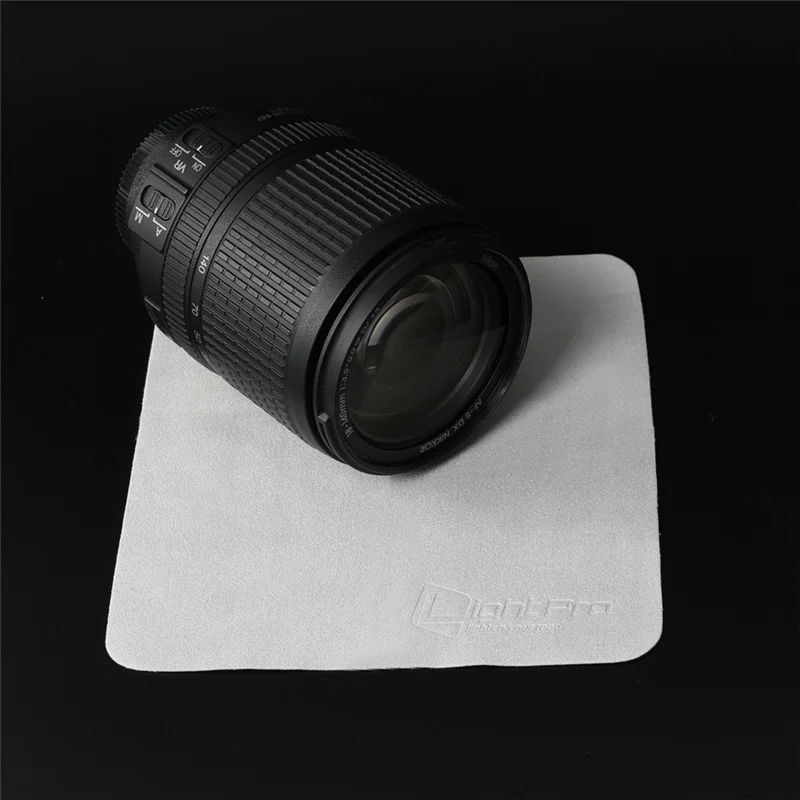 Obiettivo per fotocamera schermo in pelle scamosciata Superfine panno per la pulizia delle lenti in vetro per Canon Nikon filtro UV CPL Sony Tablet pc iPhone