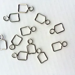 Best Selling Metal Hooks Plated Chromium For Crystal Chandelier Balls Stainless Steal Glass Prism Connectors 8*14mm 100pcs/lot