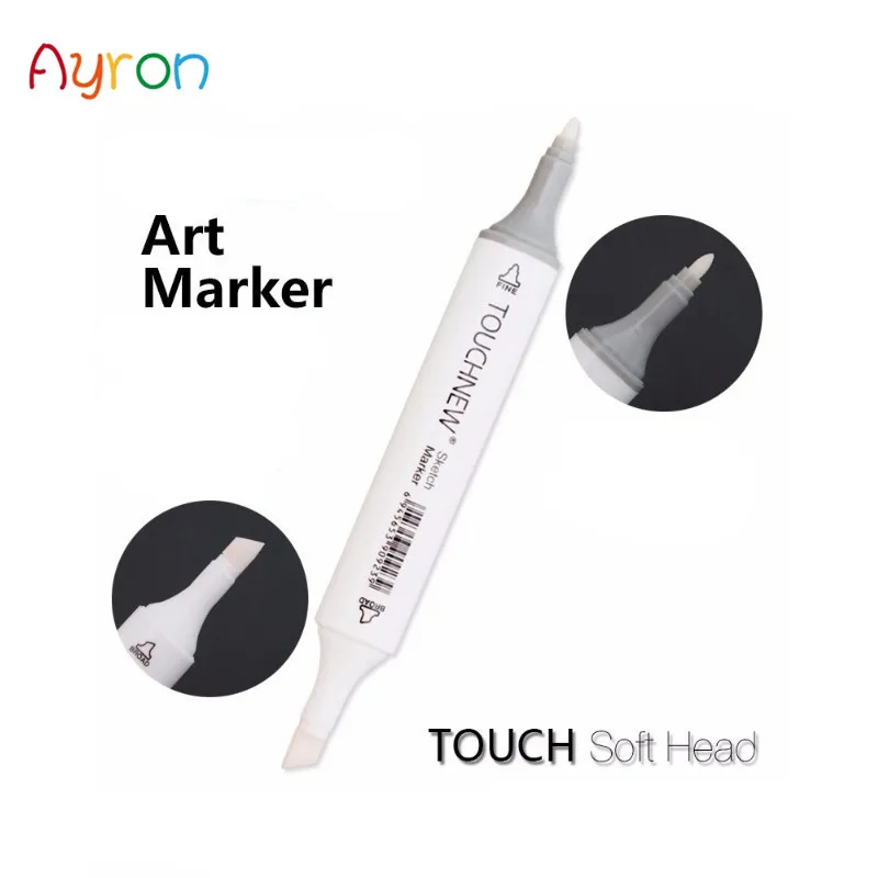 TOUCHNEW 0 # Marqueur mélangeur incolore, ensemble de marqueurs de croquis à encre à base d'alcool à Double tête pour fournitures de peinture de Manga d'artiste