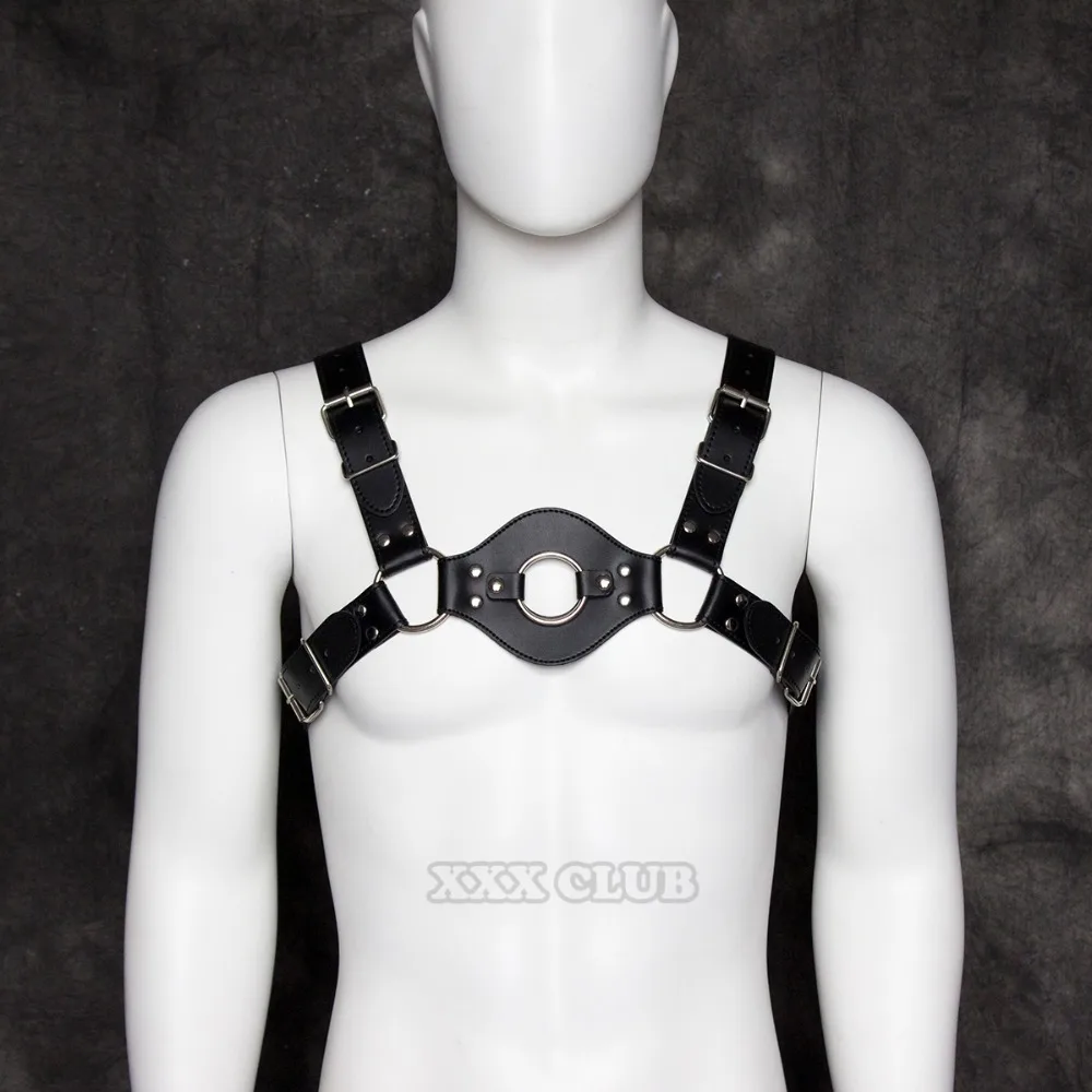 Thierry adult games sex products male Harness Sexy bondage Chest strap, can strap-on dildo, sex slave bondage restraint for men