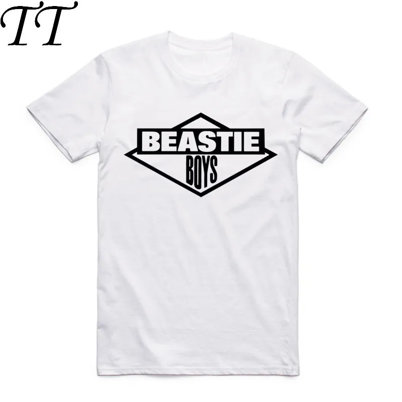 2019 Fashion Men Print Beastie Boys Cool T-shirt O-Neck Short Sleeves Hip Hop Music T Shirt Hipster Tops Tees Harajuku Camisetas