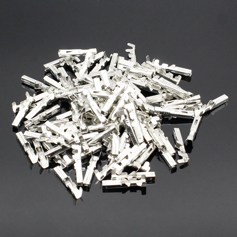 100Pcs crimp Female terminals for automotive waterproof connector